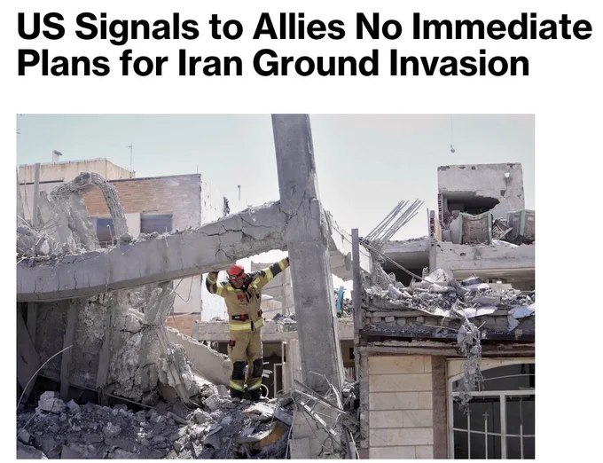 美国目前不计划对伊朗发动地面入侵，但正在向该地区增兵，以保持行动灵活性、强化威慑，并为可能的撤侨行动做准备