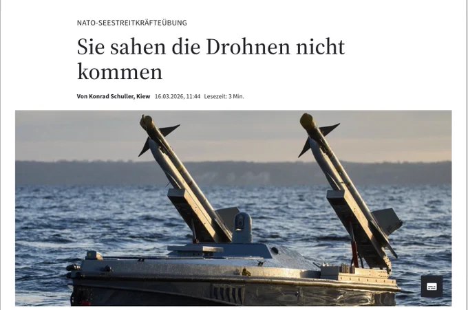据德国《法兰克福汇报》报道，在一次北约海军演习中，由乌克兰主导的团队使用海上无人机"击败"了北约舰队，暴露出重大防御漏洞