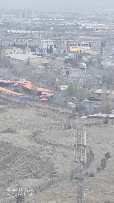 伊朗首都德黑兰自由体育场摩托车赛道对面的特种部队总部，据报道于今日上午10时30分遭到袭击