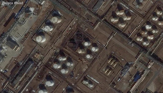 3月28日夜间，乌克兰无人机袭击俄罗斯雅罗斯拉夫尔炼油厂，摧毁两座燃料储罐