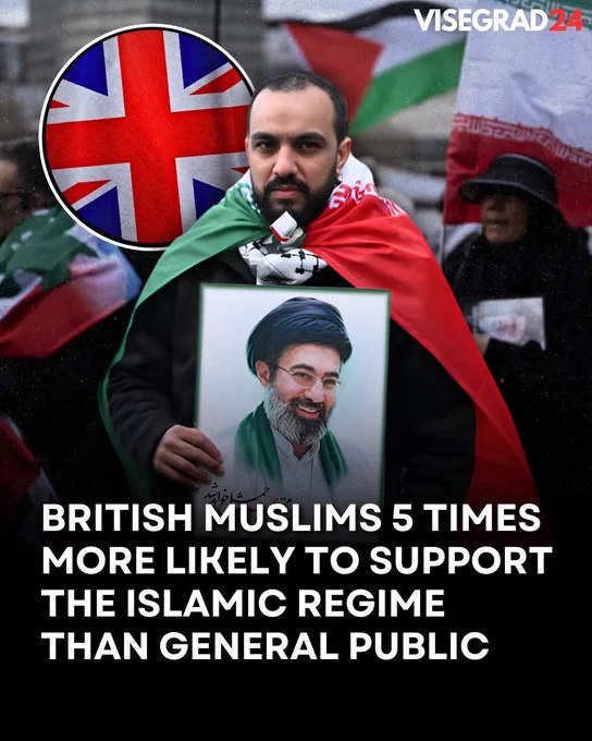 英国智库政策交流（Policy Exchange）委托JL Partners开展的最新民调显示，英国穆斯林对伊朗伊斯兰政权持正面看法的比例（39%）约为普通民众（8%）的五倍