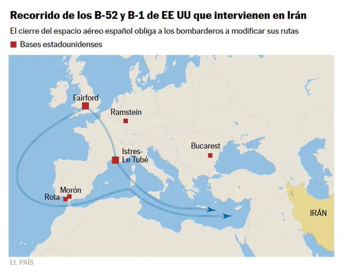西班牙总理佩德罗·桑切斯宣布，西班牙已关闭领空，禁止参与对伊朗军事行动的美国飞机通行，包括战斗机和参与攻击行动的空中加油机