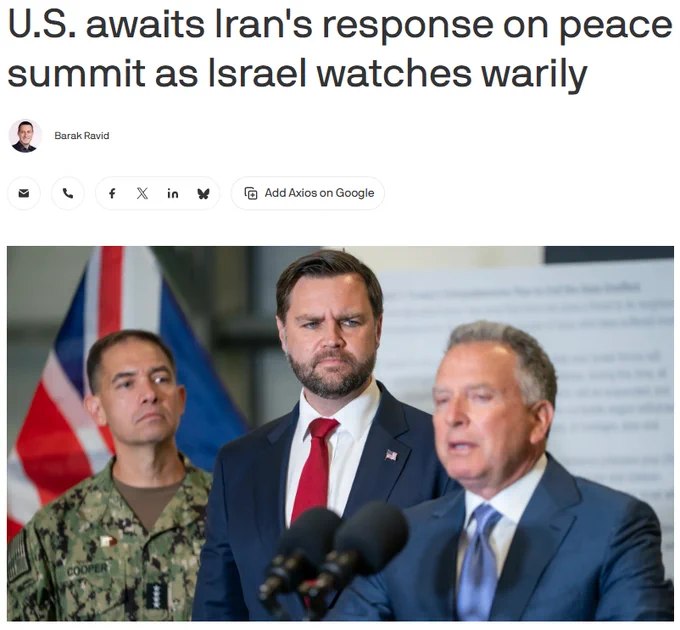 据Axios报道，美国及地区调停方正探讨最快于本周四与伊朗举行高级别和平谈判，但目前仍在等待德黑兰方面的回应