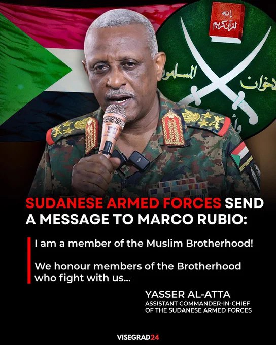 卢比奥宣布将苏丹穆斯林兄弟会列为"境外恐怖组织"，指控该组织接受伊朗支持并对平民实施暴力