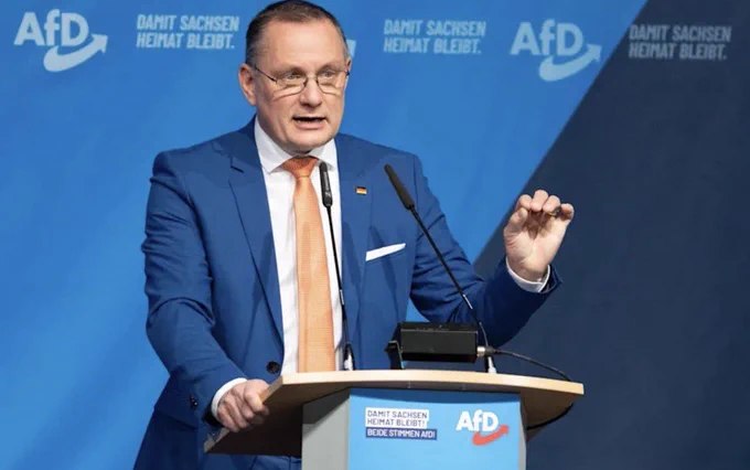德国另类选择党（AfD）联合主席蒂诺·赫鲁帕拉今日在洛鲍党代会上表示，美国士兵应撤离德国