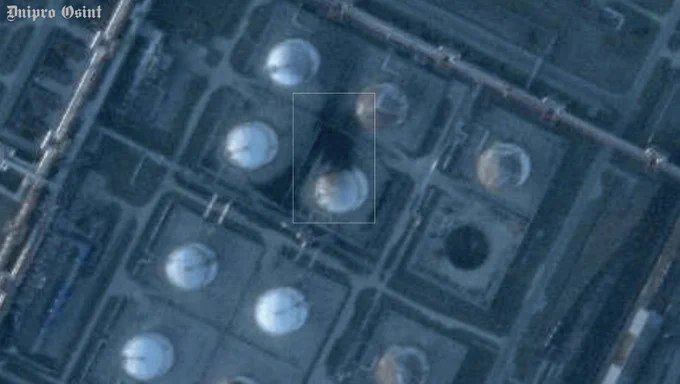 乌克兰无人机于3月26日袭击了俄罗斯列宁格勒州基里希炼油厂，造成4座储油罐受损，其中1座被完全摧毁