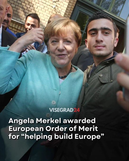 德国前总理默克尔将成为首批获颁欧洲功勋勋章的人士之一