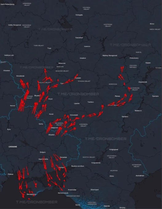 乌克兰再度对俄罗斯发动大规模无人机集群攻击，俄占克里米亚多处目标已遭击中
