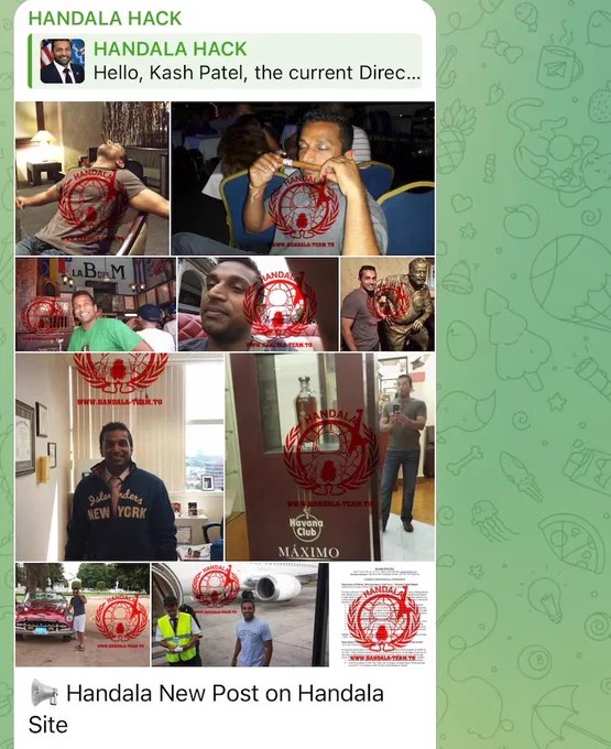 美国司法部证实，FBI局长卡什·帕特尔的个人电子邮件账户遭到黑客入侵