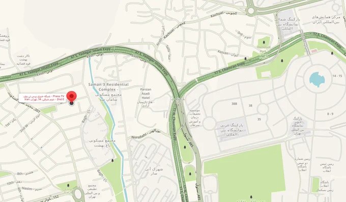 据未经证实的消息，有市民反映，伊朗官方电视台Press TV位于德黑兰萨阿达特阿巴德东二街的大楼遭到袭击，此前在埃文监狱上空观察到的烟雾，可能也与该建筑有关