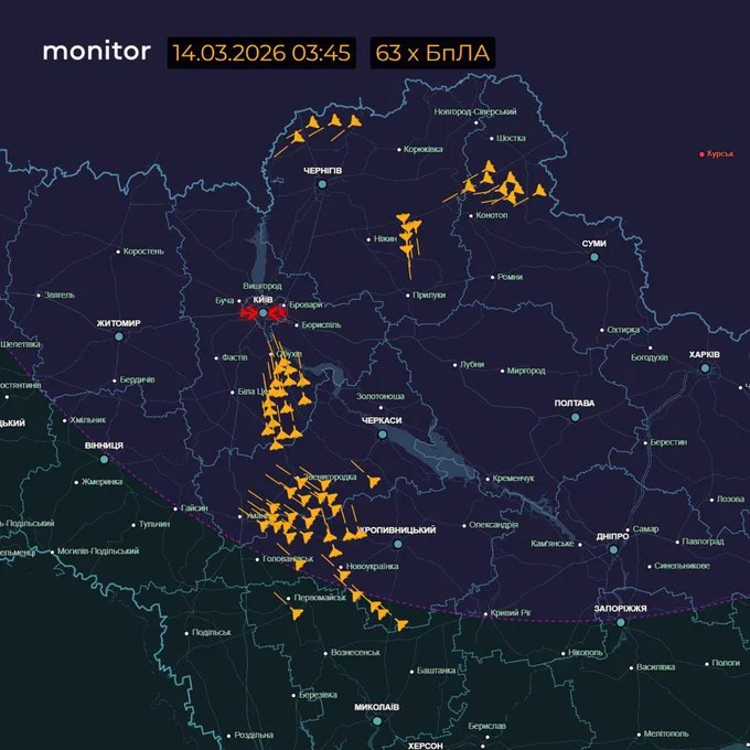 突发：俄罗斯对基辅发动大规模自杀式无人机及弹道导弹袭击，巡航导弹攻击预计随后跟进