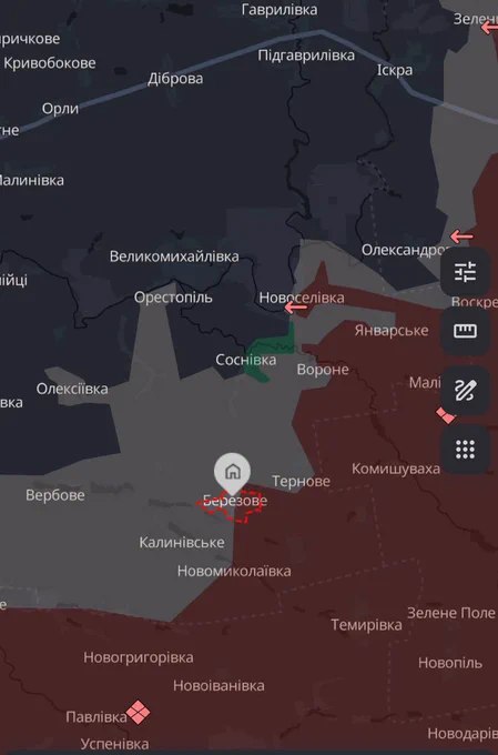 乌克兰国防军在第聂伯罗彼得罗夫斯克州取得进展，成功控制别列佐韦定居点